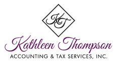 A logo for kathleen thompson accounting and tax services inc.