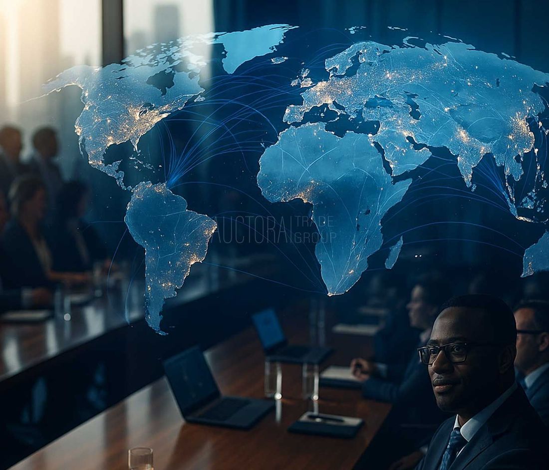 Auctora Analytica global verified data, and regional knowledge meeting with clients. 