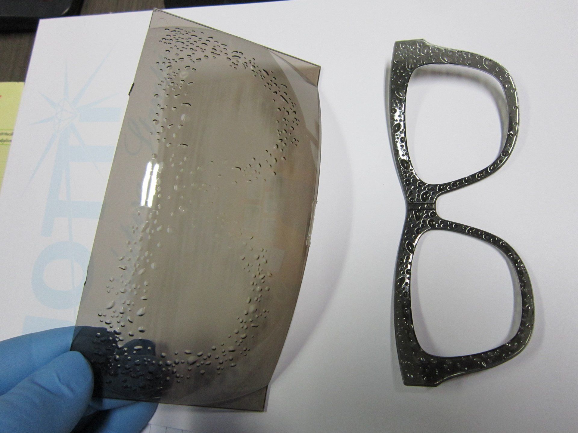 montatura occhiali in acciaio