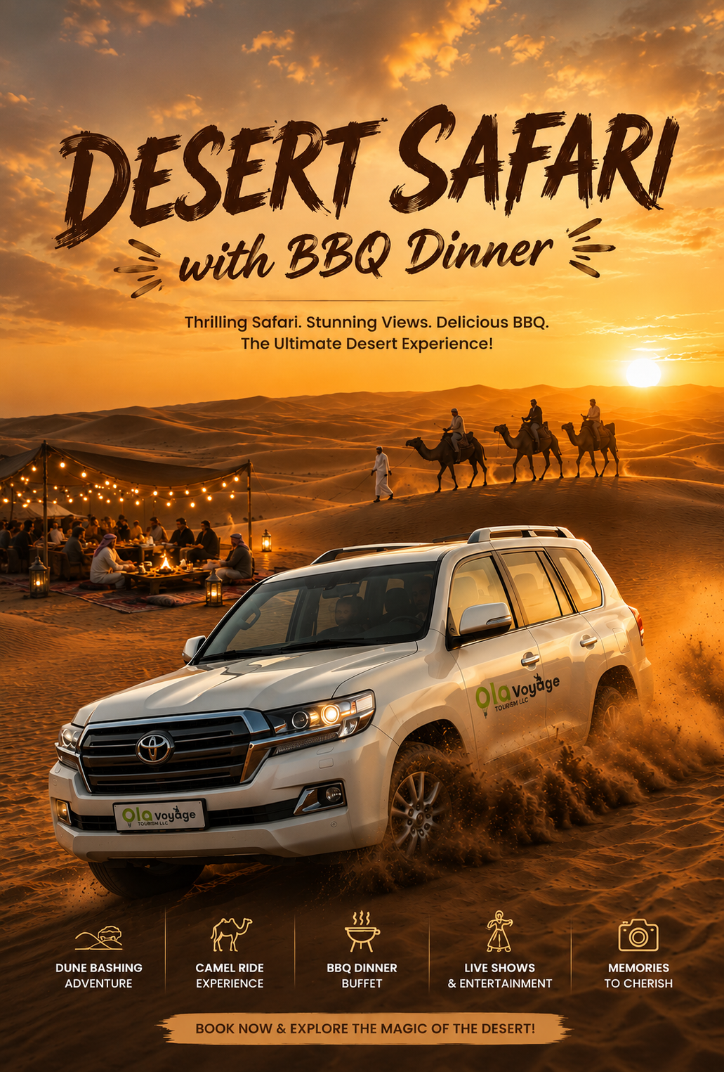 Dubai Desert Safari with BBQ Dinner