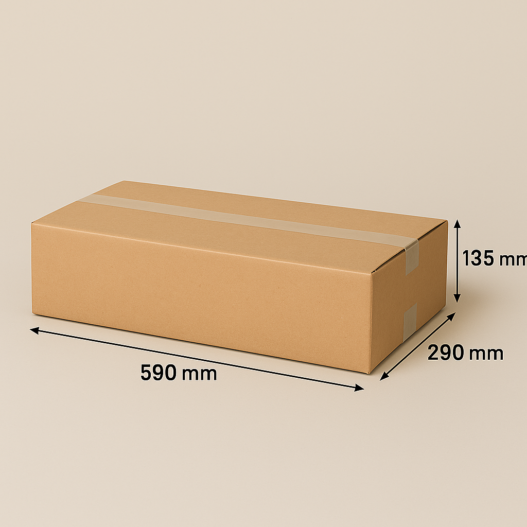 Bruine kartonnen dozen 590x290x135mm