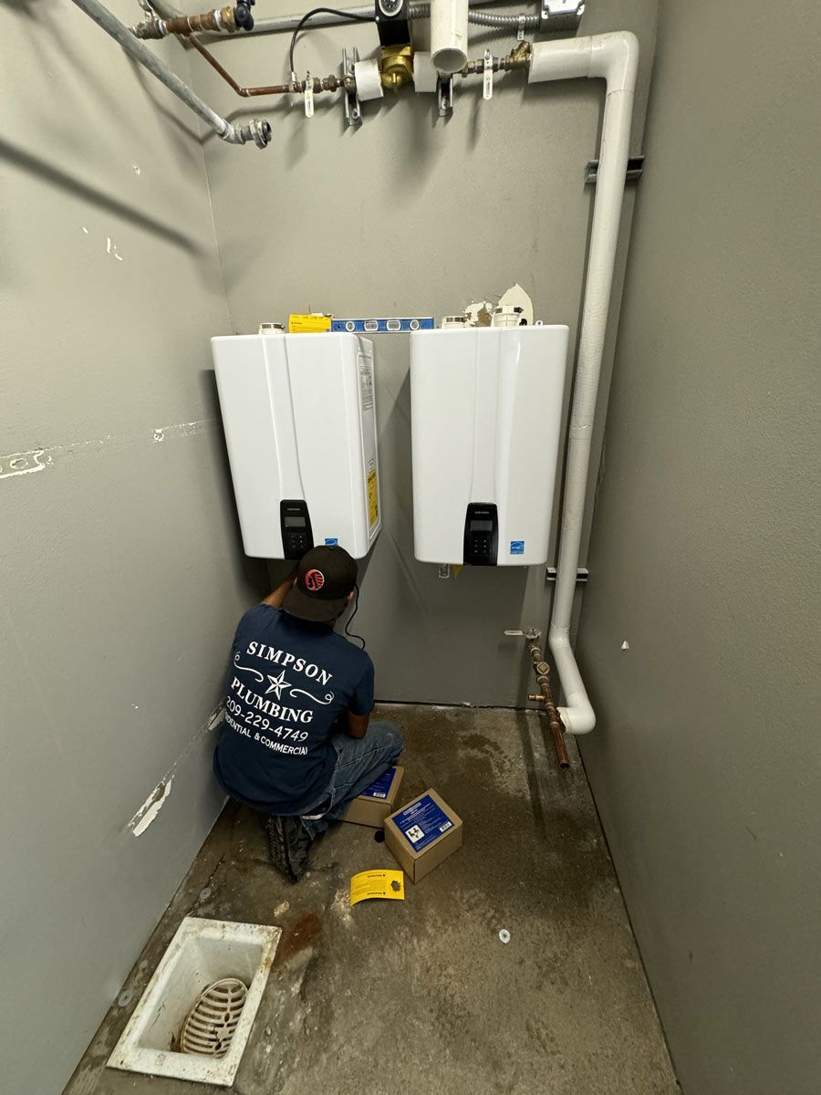Water Heaters Services - Simpson Plumbing - Tracy, CA