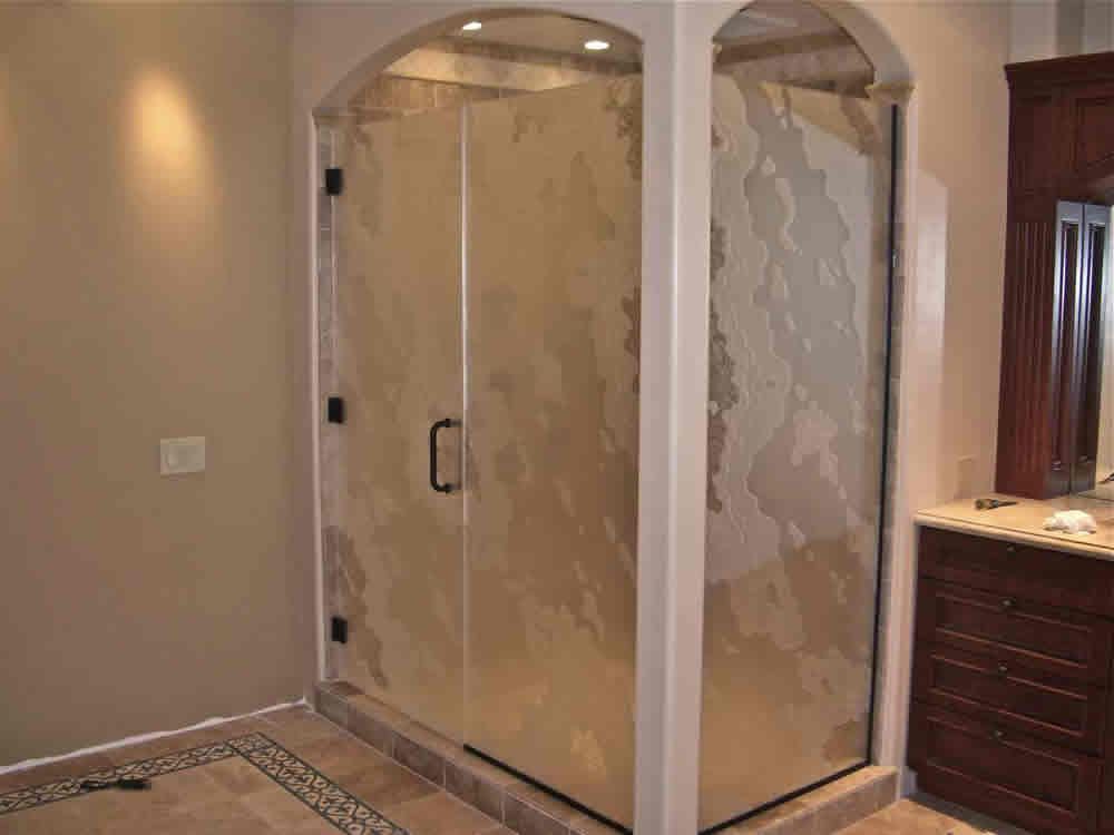 Superior Shower Doors Atlanta GA - image of shower door installation