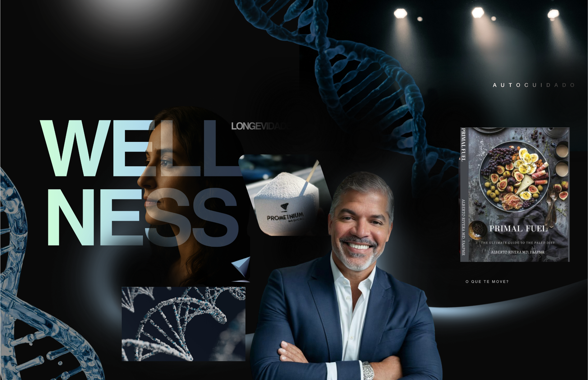 Scientist in lab coat and goggles looking into a microscope. Blue gloves, computer screen, and lab equipment visible.