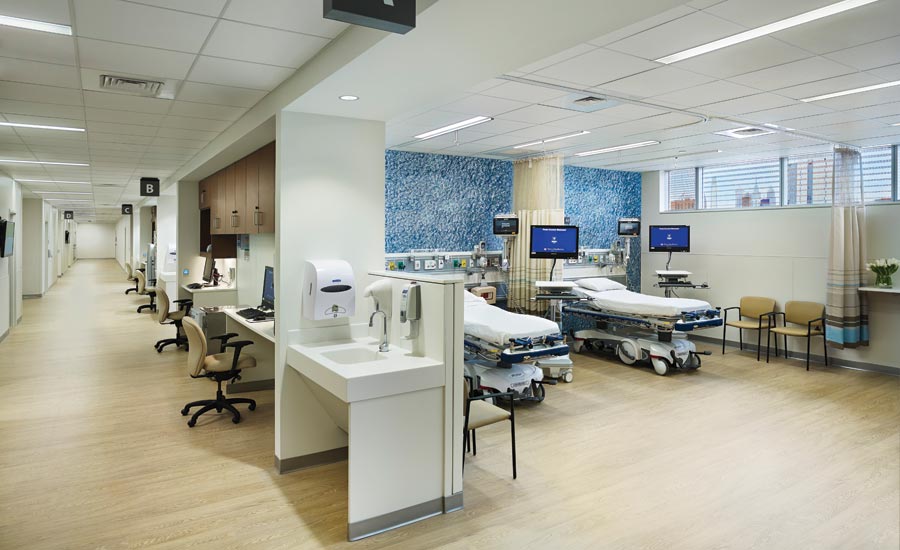 Hospital Corridor — Flooring Services in Pleasanton, CA