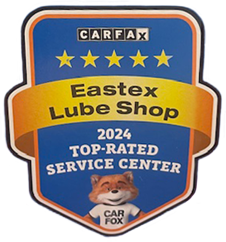 A carfax logo for eastex lube shop in 2024