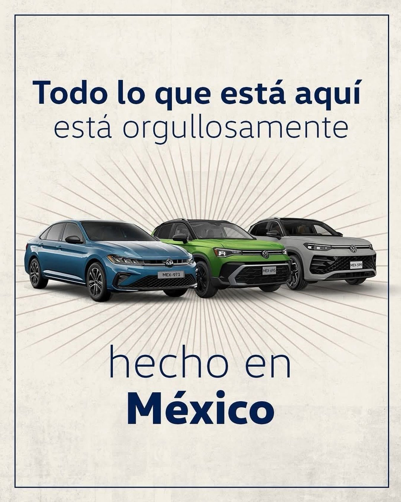 Volkswagen en movimiento por Mexicali
