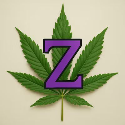 Green leaves above, blue snowflake below, separated by a horizontal line, symbolizing seasons or environmental balance.