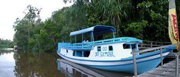 Kalimantan, Tanjung Puting Nationalpark, Boot Klotok