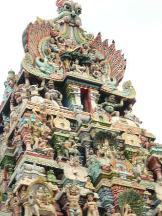 Südindien Reise Gopuram Tempel