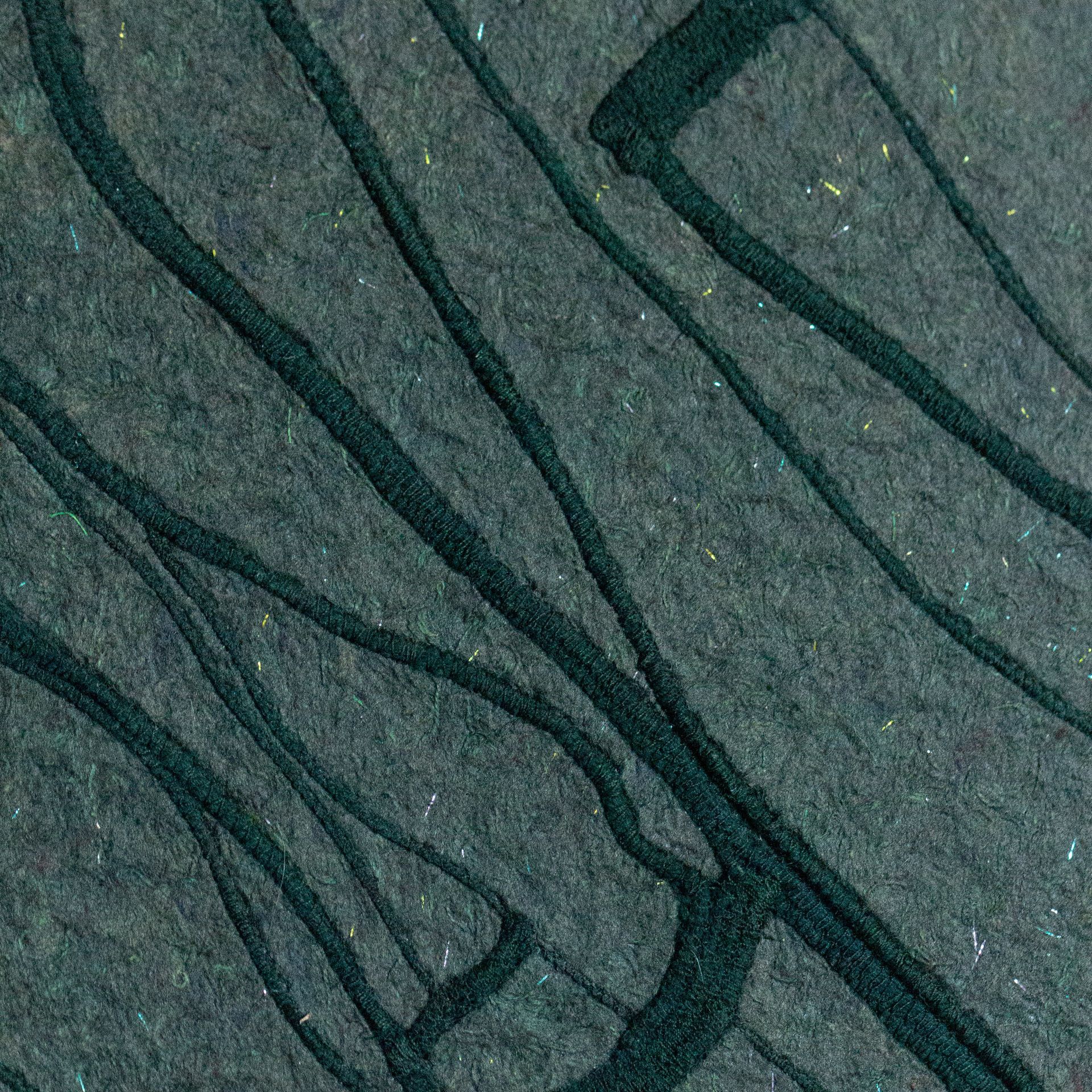 Textile-based wall panel created from upcycled fabric scraps