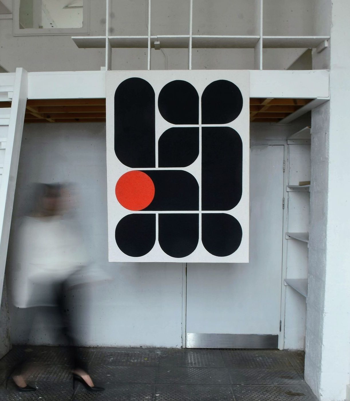 Textured wall art panel made from recycled textile waste