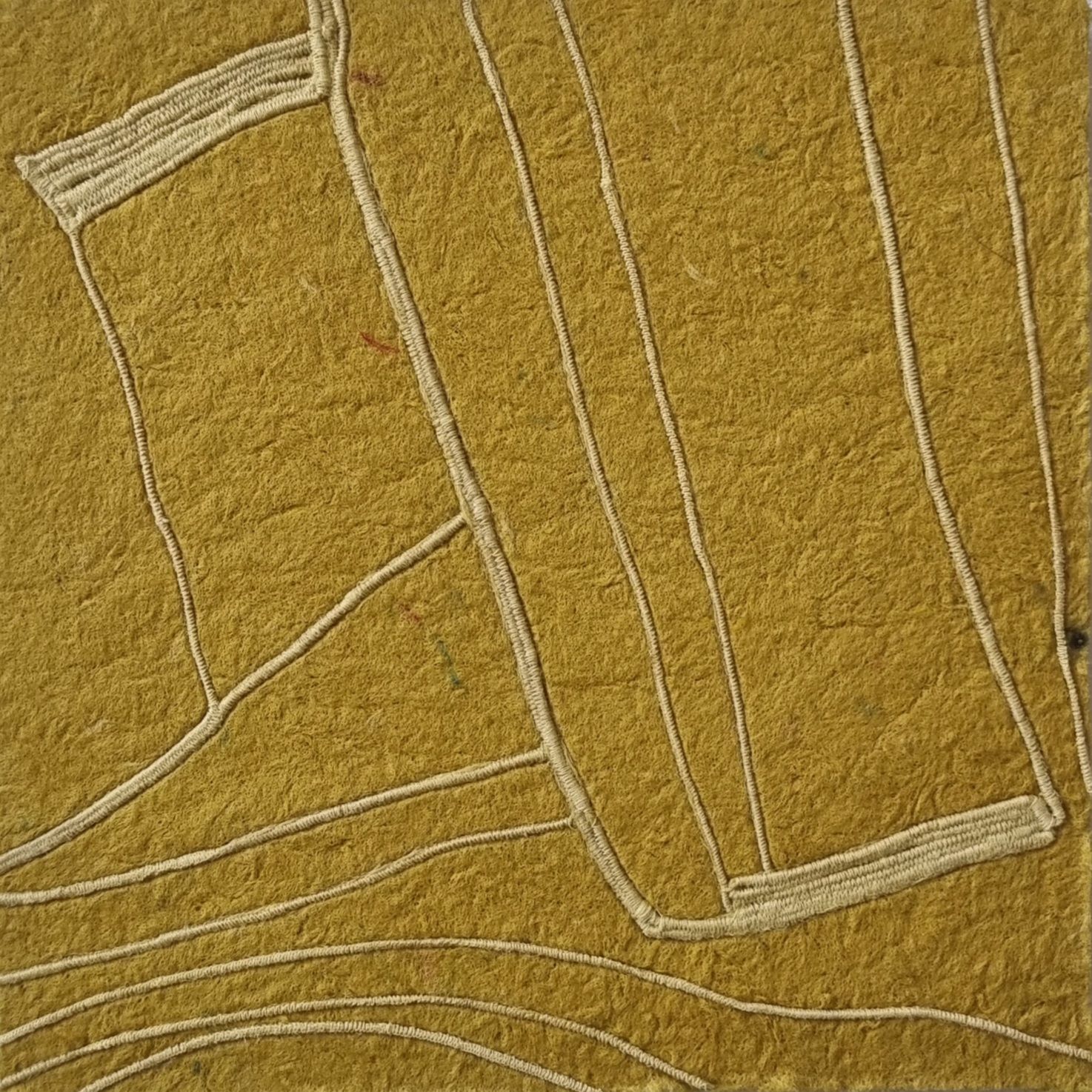 wall art panel made from recycled textile waste and plant-based glue