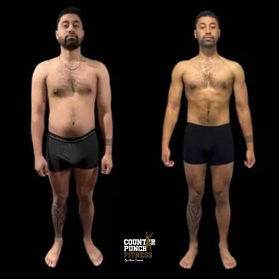 before and after photo