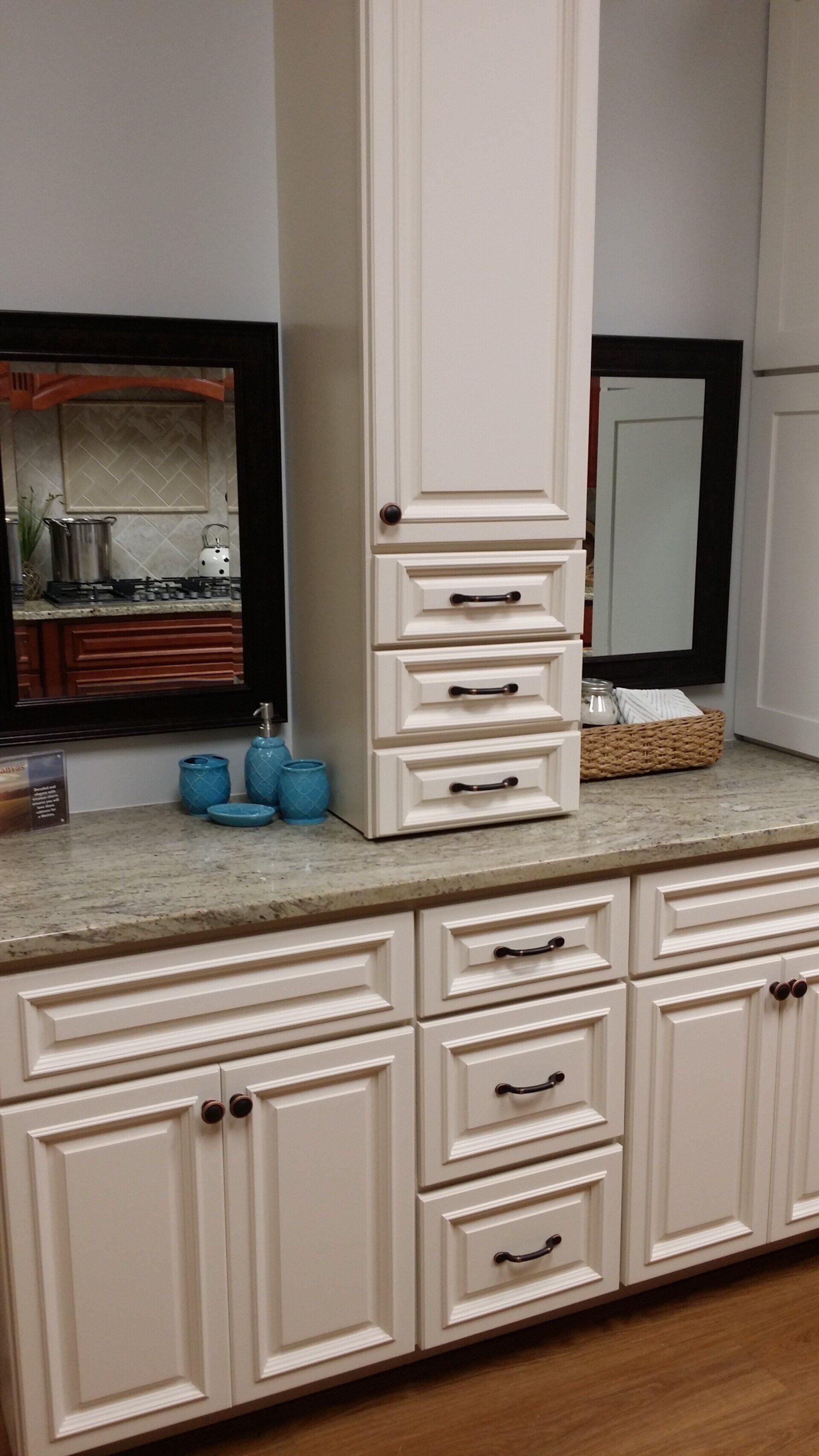 Narrow over-the-counter cabinet