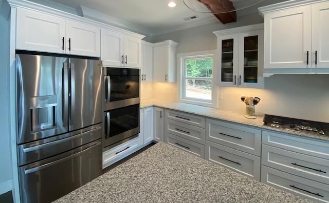 White Kitchen at Lake Gaston View 1
