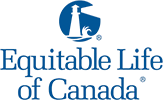 Equitable Life of Canada logo: Blue lighthouse in a circle above the words "Equitable Life of Canada."