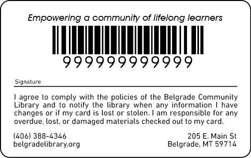 Library and patron cards
