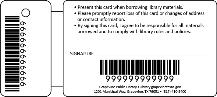 Library and patron cards