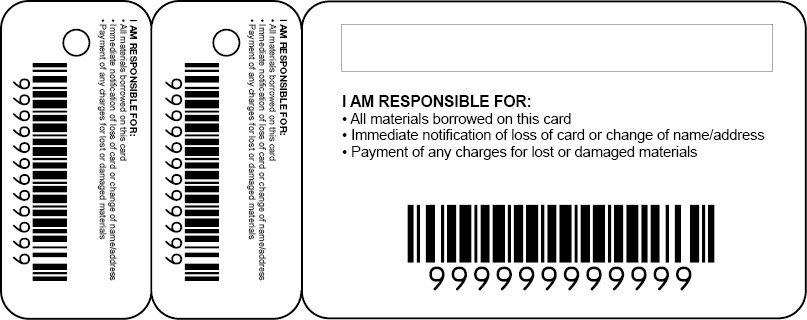 Library and patron cards