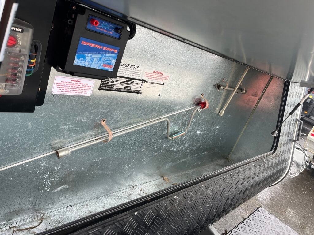 A Metal Box With A Bunch Of Wires Coming Out Of It — Perkins Caravans in Ballina, NSW