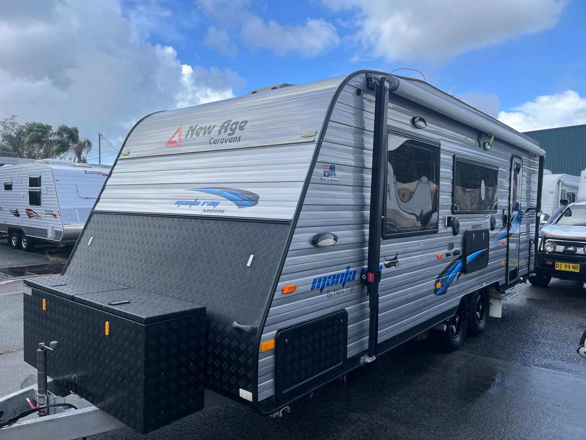 A Used Caravan In a Sales Yard - Perkins Caravans Ballina