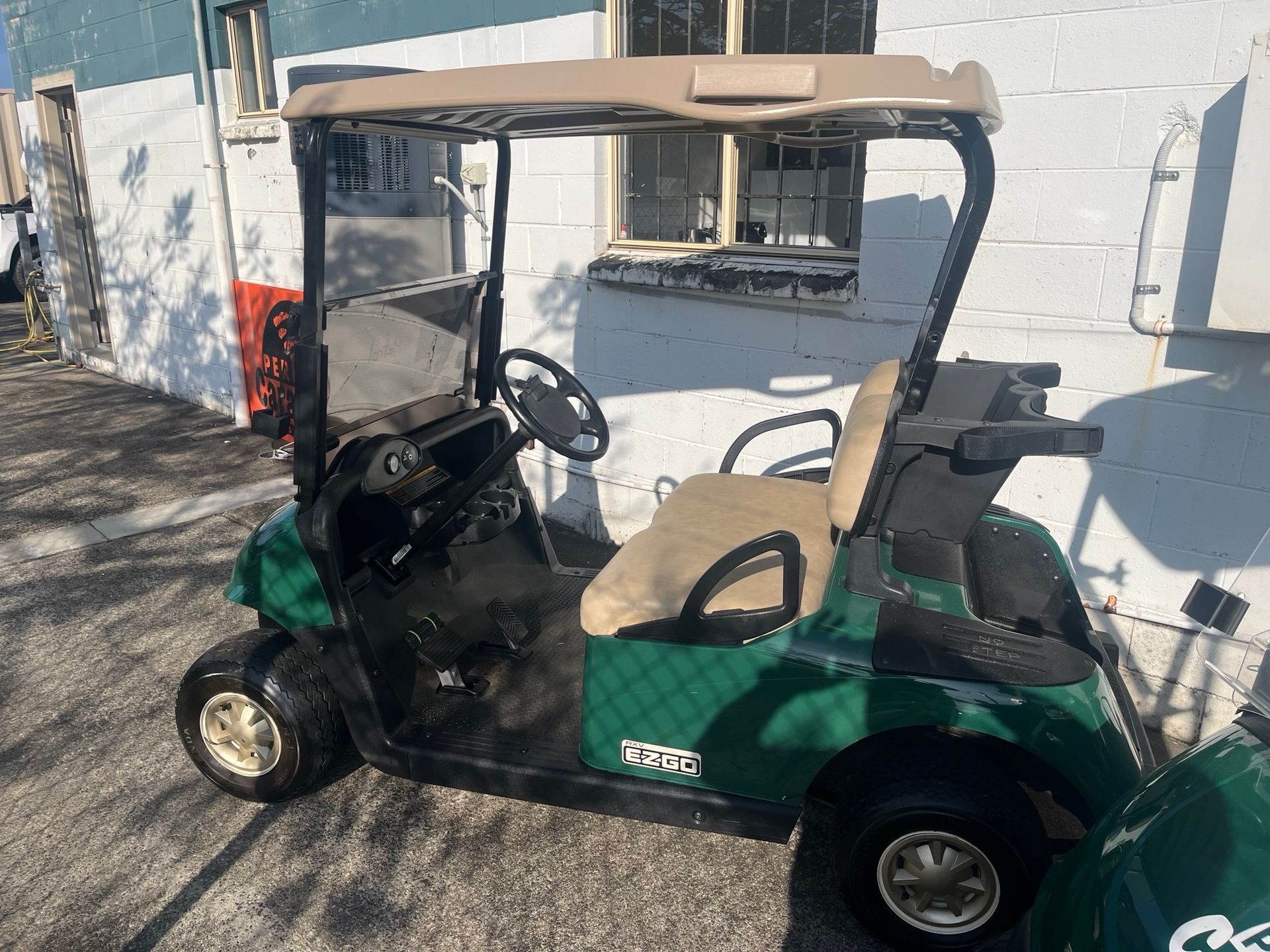 A Used Golf Car On Display In A Sales Yard - Perkins Caravans Ballina