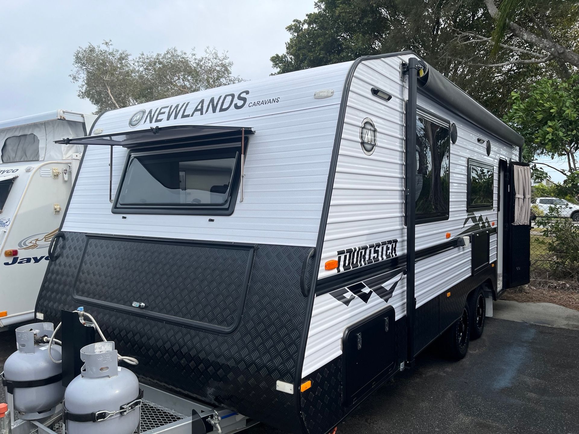 A Used Caravan For Sale In A Sales Yard - Perkins Caravans Ballina