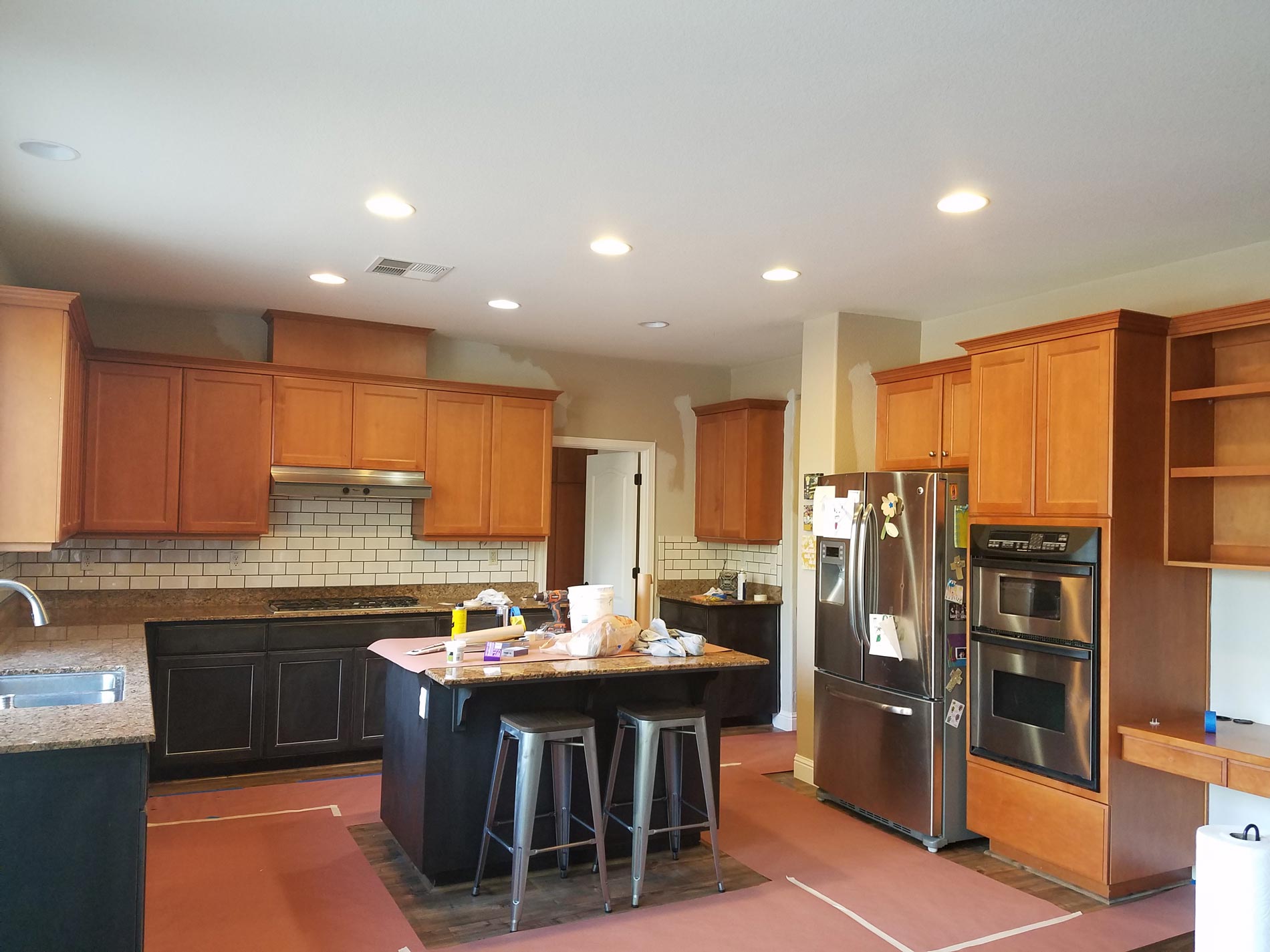 Before Kitchen Cabinets Paint — Spokane, WA — TM Painting & Construction