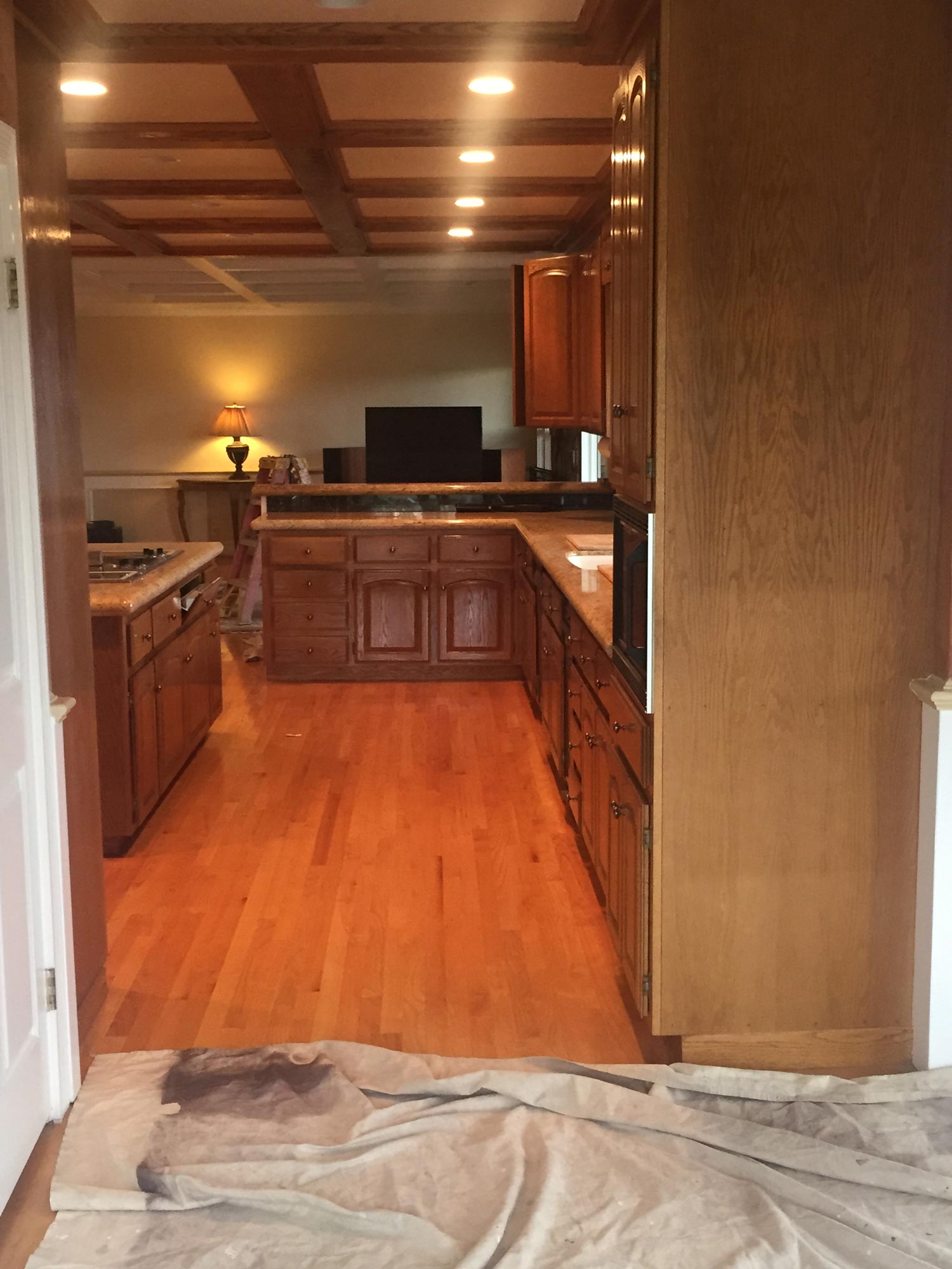 Before Kitchen Ceiling Paint — Spokane, WA — TM Painting & Construction