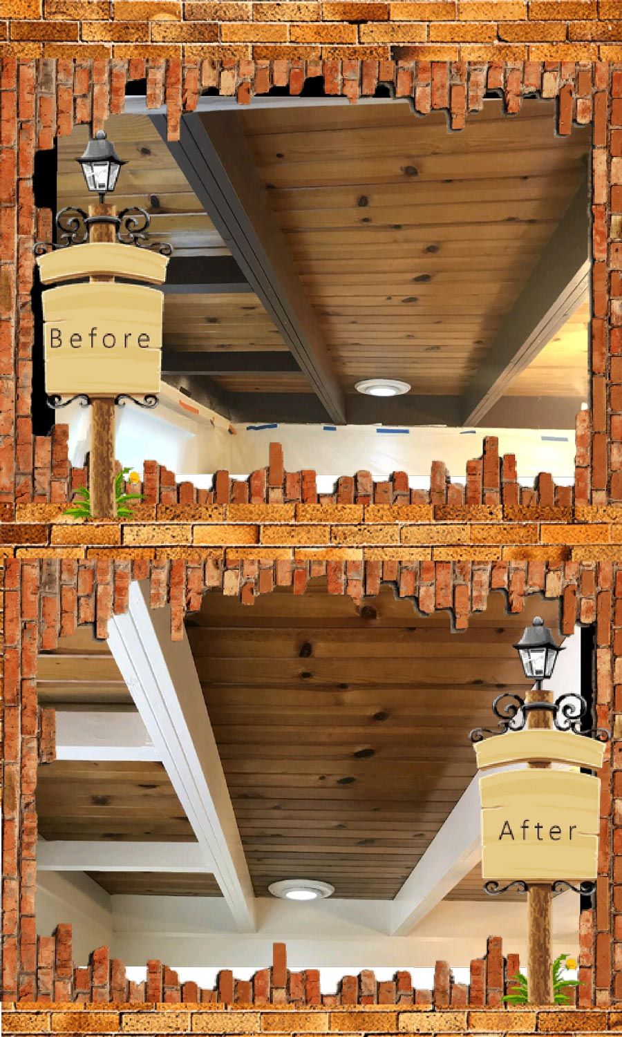 Ceiling Before And After — Spokane, WA — TM Painting & Construction