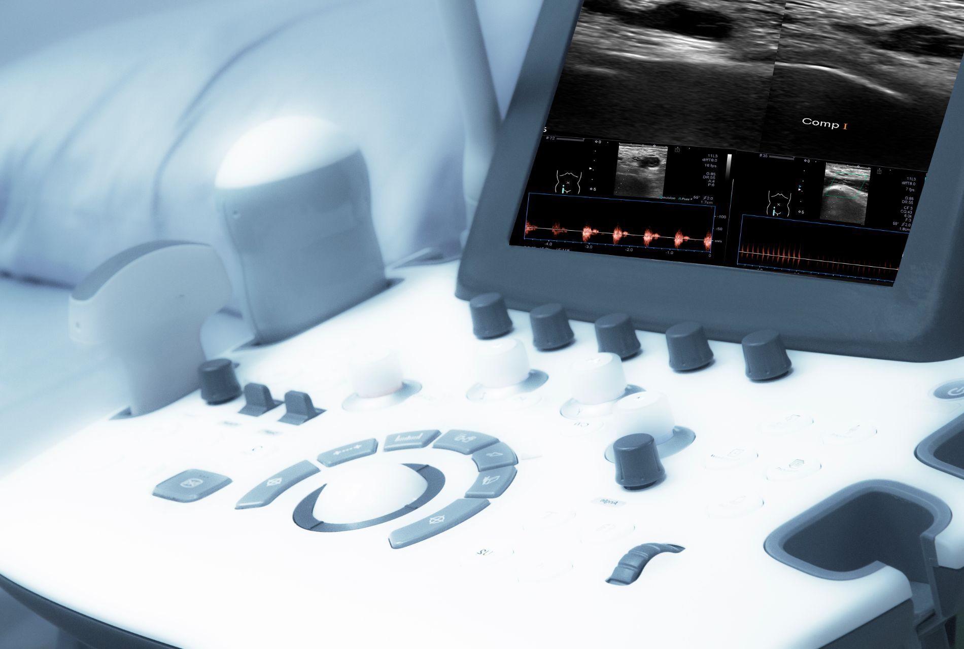 Un macchinario di ultima generazione per esami ecografici