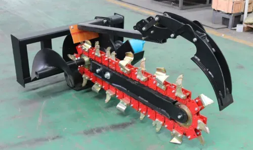 Skid steer trenchers