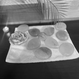 Black and white photo of Block Buddy and Block Baby tools used in block therapy services at The Traveling Sole in Omak, WA