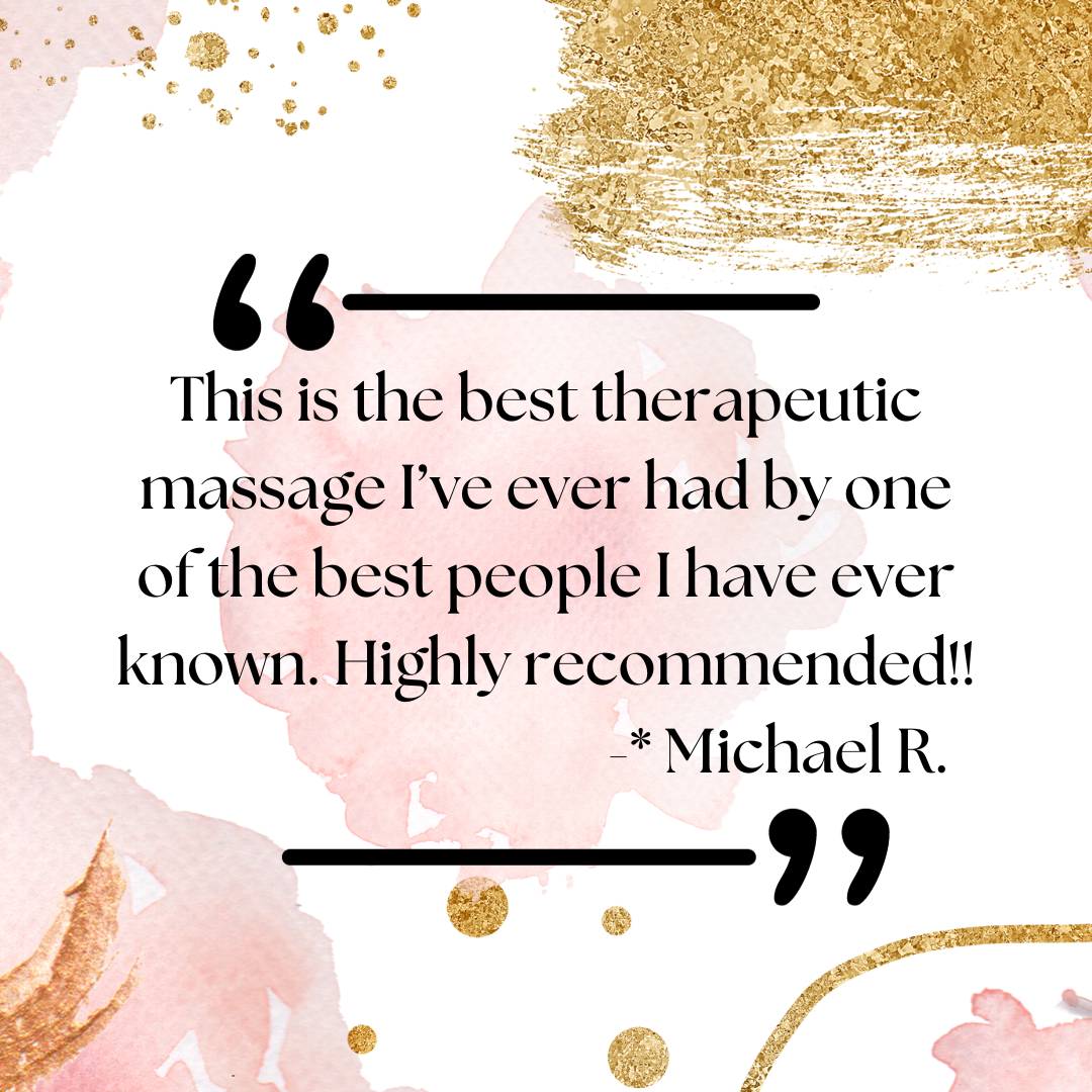 Client review for massage services at The Traveling Sole