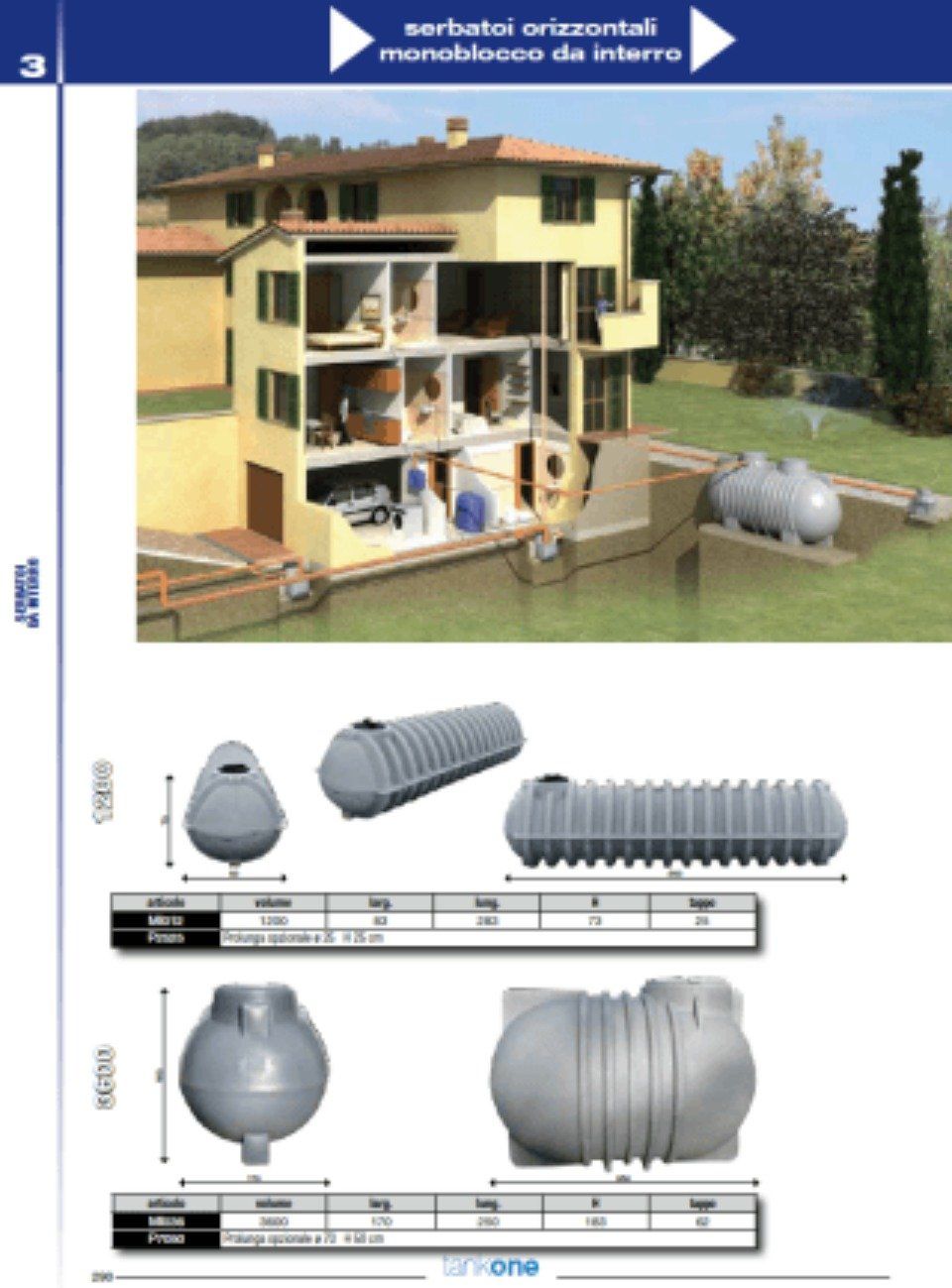 Serbatoio interro lt.10000