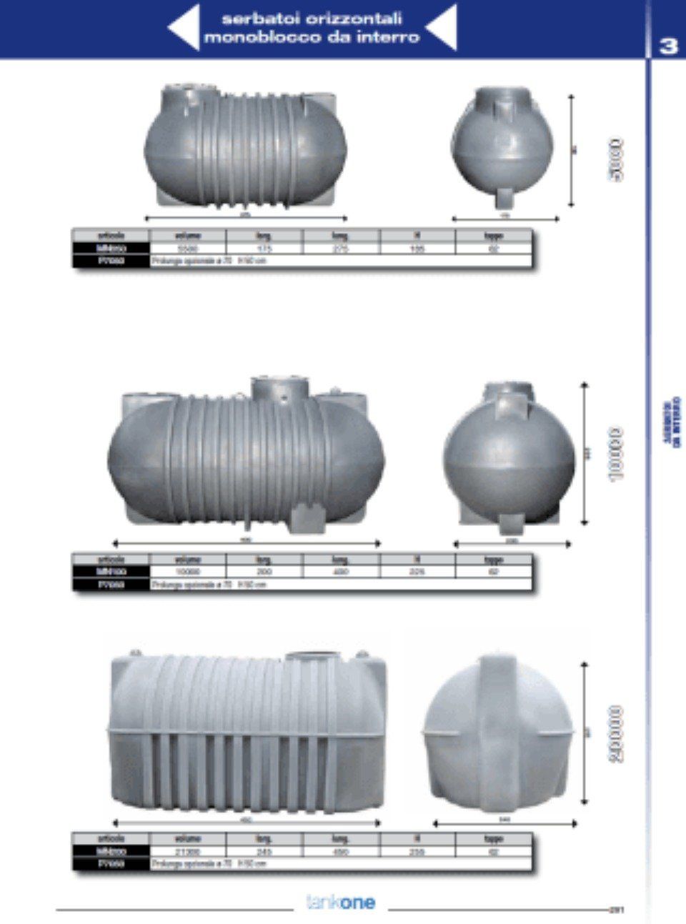 Serbatoio interro lt.5000