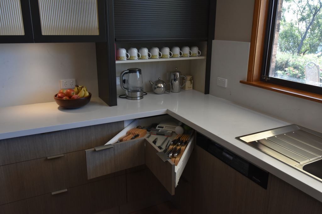 A Kitchen With a Bowl of Fruit on the Counter — Stephen Veigel Kitchens In Gosford, NSW