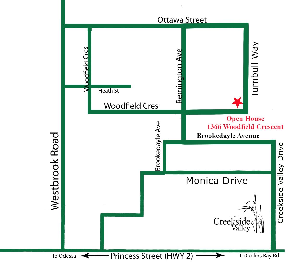 Map of Creekside Valley Community