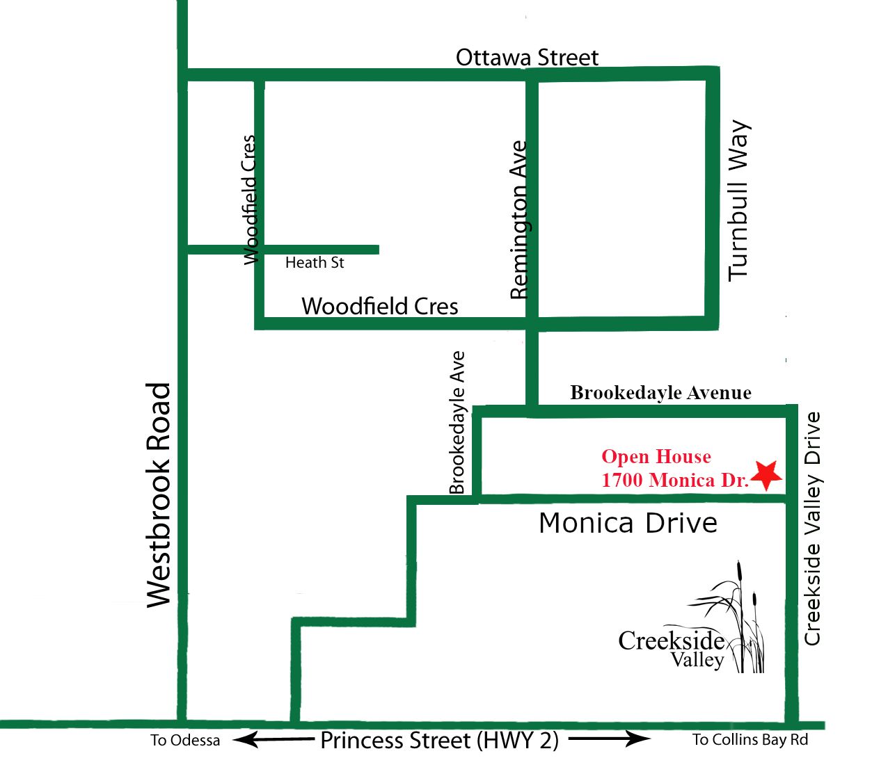 Map of Creekside Valley Community