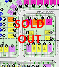 A map of a lot that has been sold out.