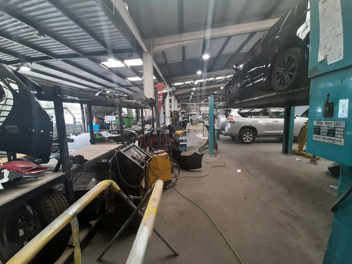 Smash Repair Shop With Cars And Equipment —  Panel Beater in Wyong, NSW