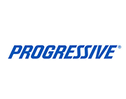 Progressive logo in blue italic text on a white background