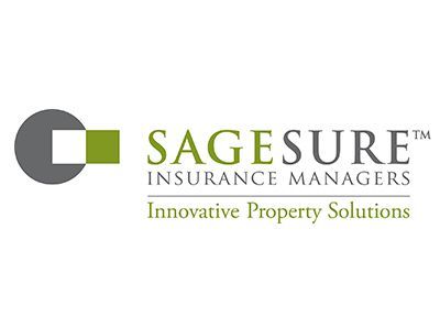 SageSure Insurance Managers logo with gray and green icon and “Innovative Property Solutions” tagline