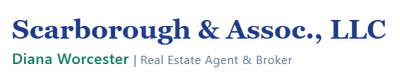 Scarborough & Assoc., LLC logo with Diana Worcester, Real Estate Agent & Broker tagline
