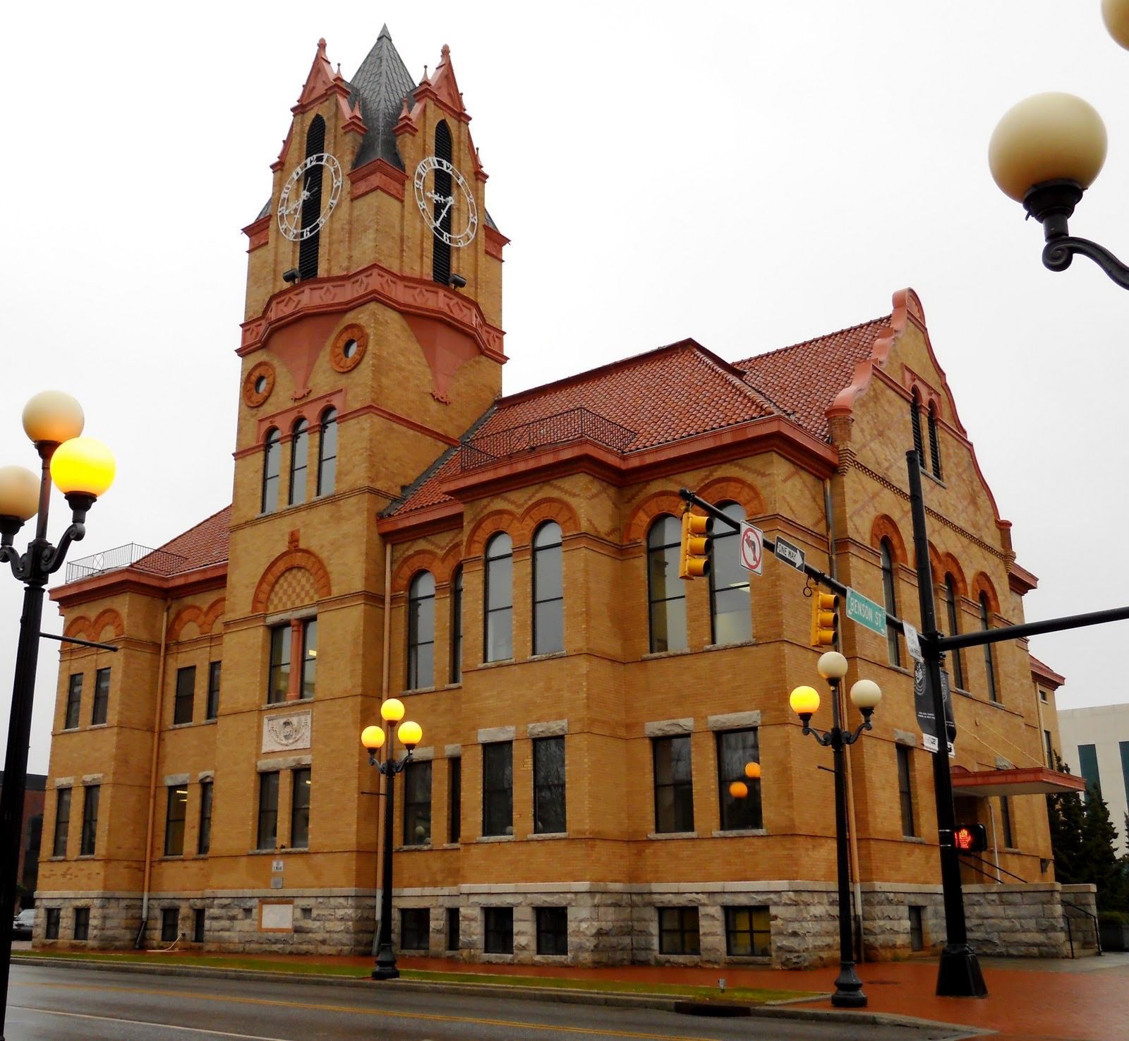 A large building with a clock tower on top of it