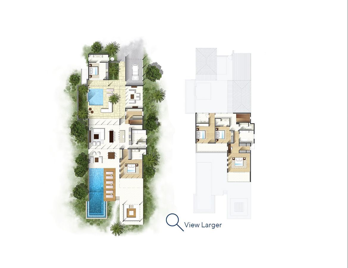 Five Bedroom Cinco Villas with two pools and deck