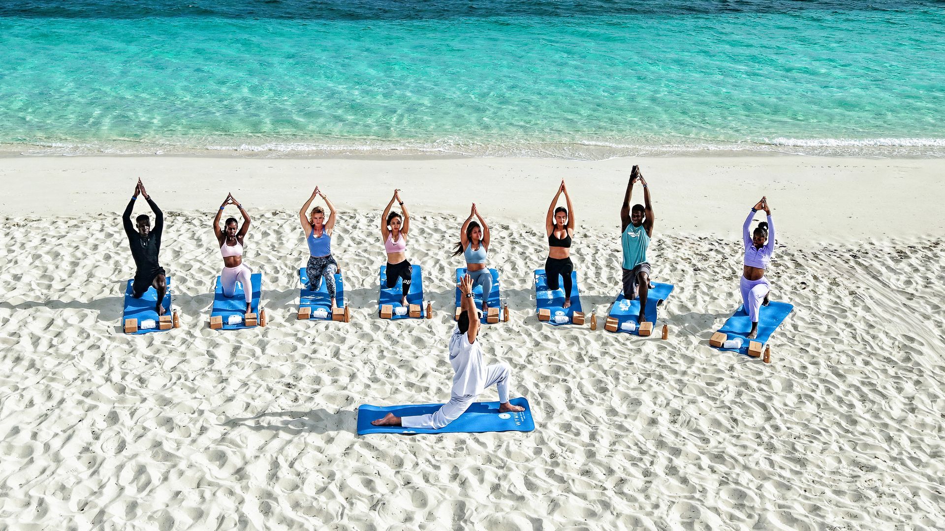 beach yoga
