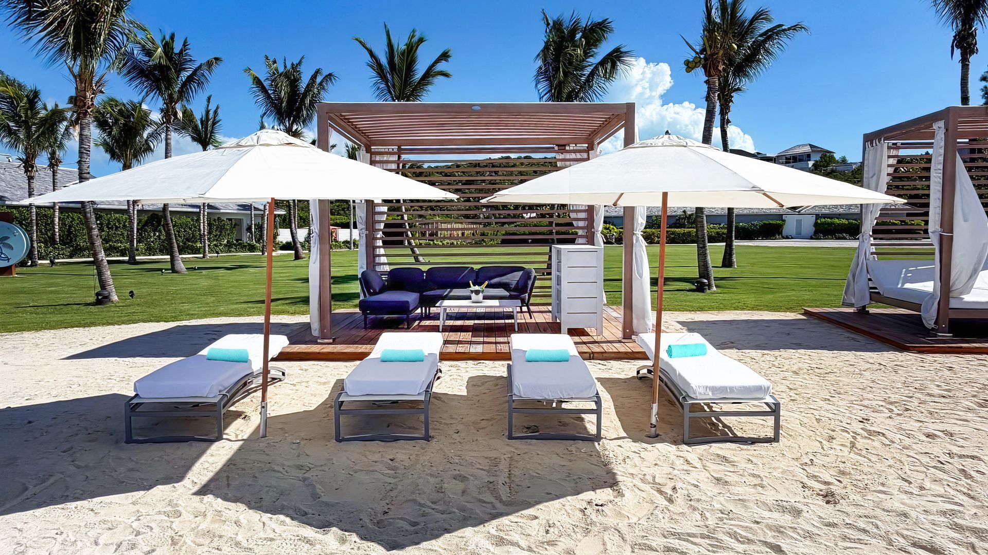 Grand cabana at Wymara Villas, Sunset Cove, Turks and Caicos
