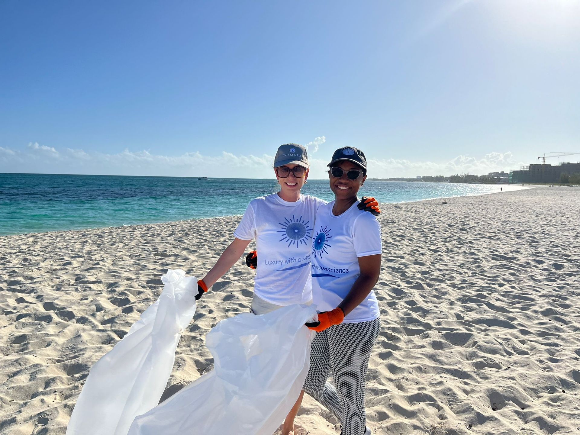 Beach Clean up project at Grace Bay